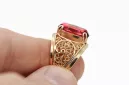 Ring Ruby Original Vintage 14K Rose Gold Vintage Jewlery vrc057r